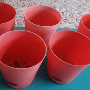 Available self-watering flower pots