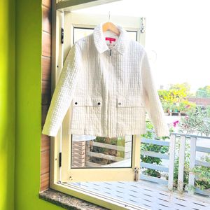 Anne Klein White quilted jacket