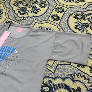 Pink Brand Crop T-shirt