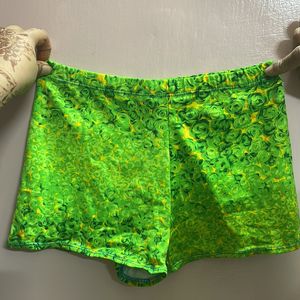 Parrot Green Two Piece Padded Swim Wear