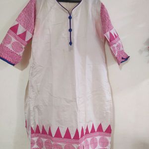 White Pink Kurti