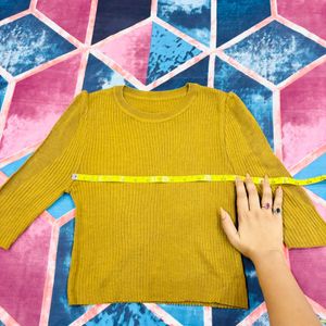 Mustard Knitted Top