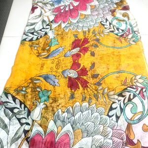 Cotton Flower Print Dupatta 06