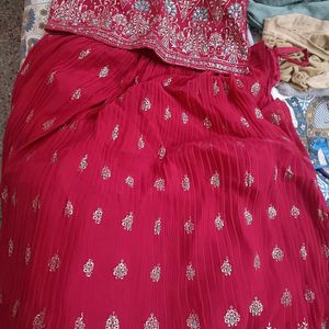 Imported Crush Fabric Lehenga Choli In XL Size