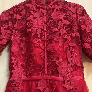 Corean China Red Hot Gown