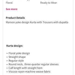 Yoke Design Kurta Sets