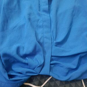 New Pantaloons classy electric blue top