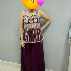 Sharara Pattern Dress