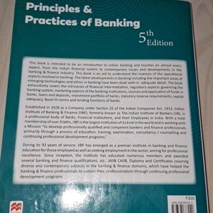 Principles & Practices Of Banking