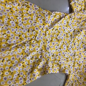 Yellow Floral Dress