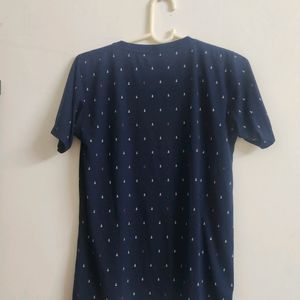 Cool Navy Blue Casual T Shirt (Unisex)