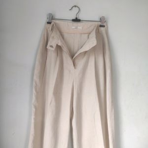 LINEN OFF WHITE TROUSER