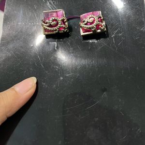 Purple Stud Earrings