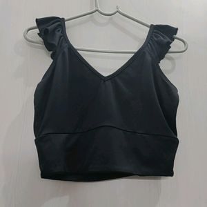 branded  top top is totally New untouched never worn it's perfect crop top with puffy short sleeves