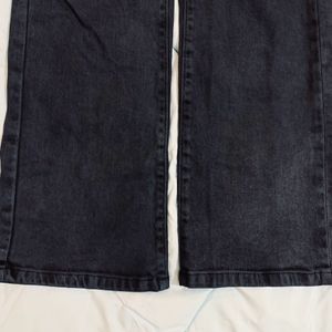 Straight Fit Charcoal Black Jeans For Women