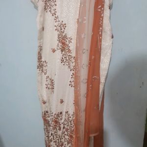 Off-white Orange Full Dress