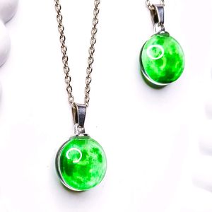 Glow In The Dark Moon Necklace