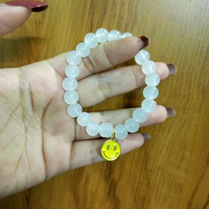 10 SMILEY CHARM BEAD BRACELETS