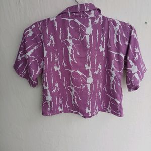 Crop Purple 💜 Shirt