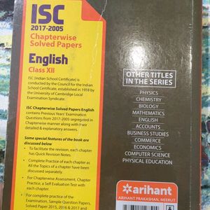 ISC English Solved Papersfor Class 12