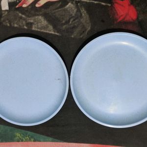 2 Dinner Plate+Bowl Set Food Grade Microwave Safe