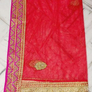 Jodhpuri Lehnga Choli Purple  Red Net Duppata
