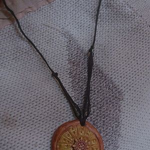 Om Clay Pendent