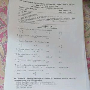 CBSE Class 11 All Subject Question Papers