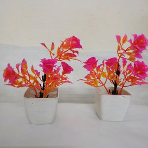 Artificial Flowers With Pot