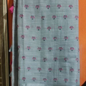 Pure Linen Saree