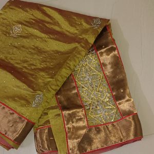 Double Colour Shade Saree