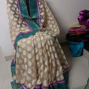 Designer Brasso Saree