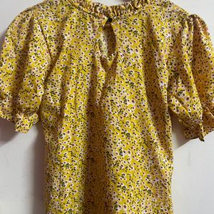 L Size Beautiful Yellow Top