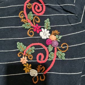 Kurta With Hand Embroidery Not Used .