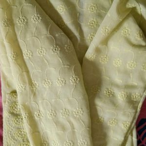 Lime Green Machine Chikankari Kurti ❤️