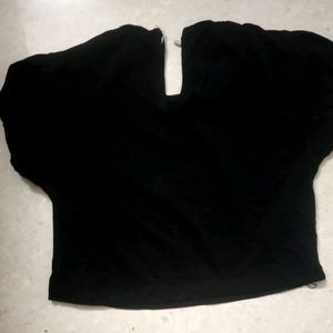 Cute Black Crop Top