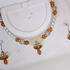 🌈Beautiful Orange Trendy Jewelry Set🧡🌈