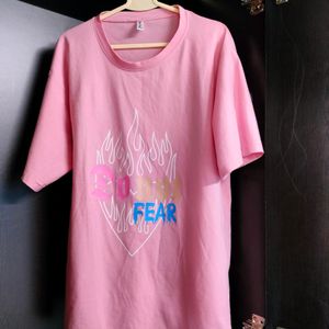 Pink Korean Oversized Tshirt