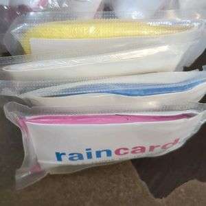 Disposable Raincoat Pink,Blue, Yellow, White