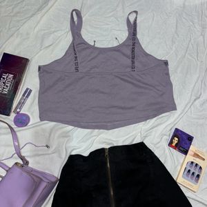 Ribbed Lavender Cami Top