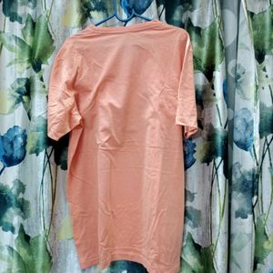 Peach Colour Mens Tshirt