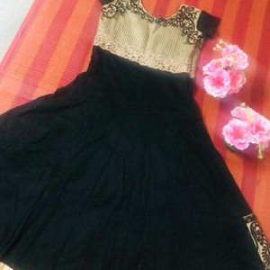 Black Anarkali With Pant