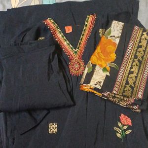 Navy Blue Kurta Set And Suits