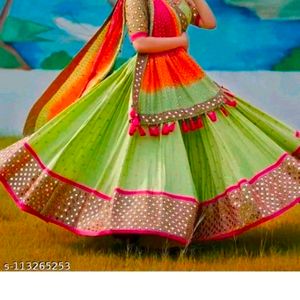 Women Lehenga Choli Mirror Work