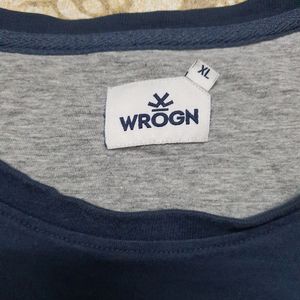 Wrogn Casual Tshirt Navy Blue