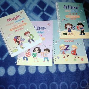 Master Hindi& English with Magic(4 Books + 10 Pen)