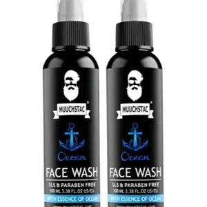 Moustache Set Of Ocean Facewash