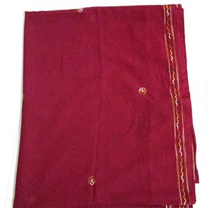 Chiffon Saree Maroon Dori Work