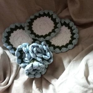 Crochet Coasters That Turn Into Tulip Bouquet 🌷