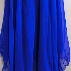 Blue Colour Full Length Gown